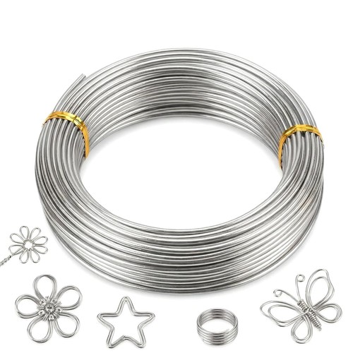 Basteldraht 1mm silber - basteldraht,