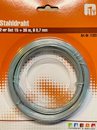 Stahldraht basteldraht 45m - stahldraht,