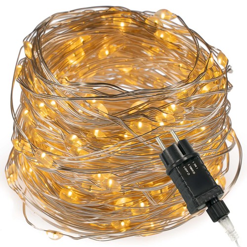 Lichterkette mit silberdraht - lichterkette,